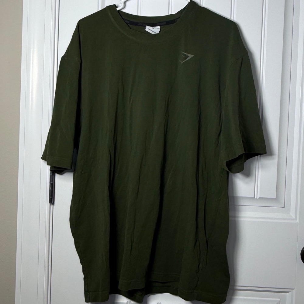 Men's Green Gymshark T Shirt